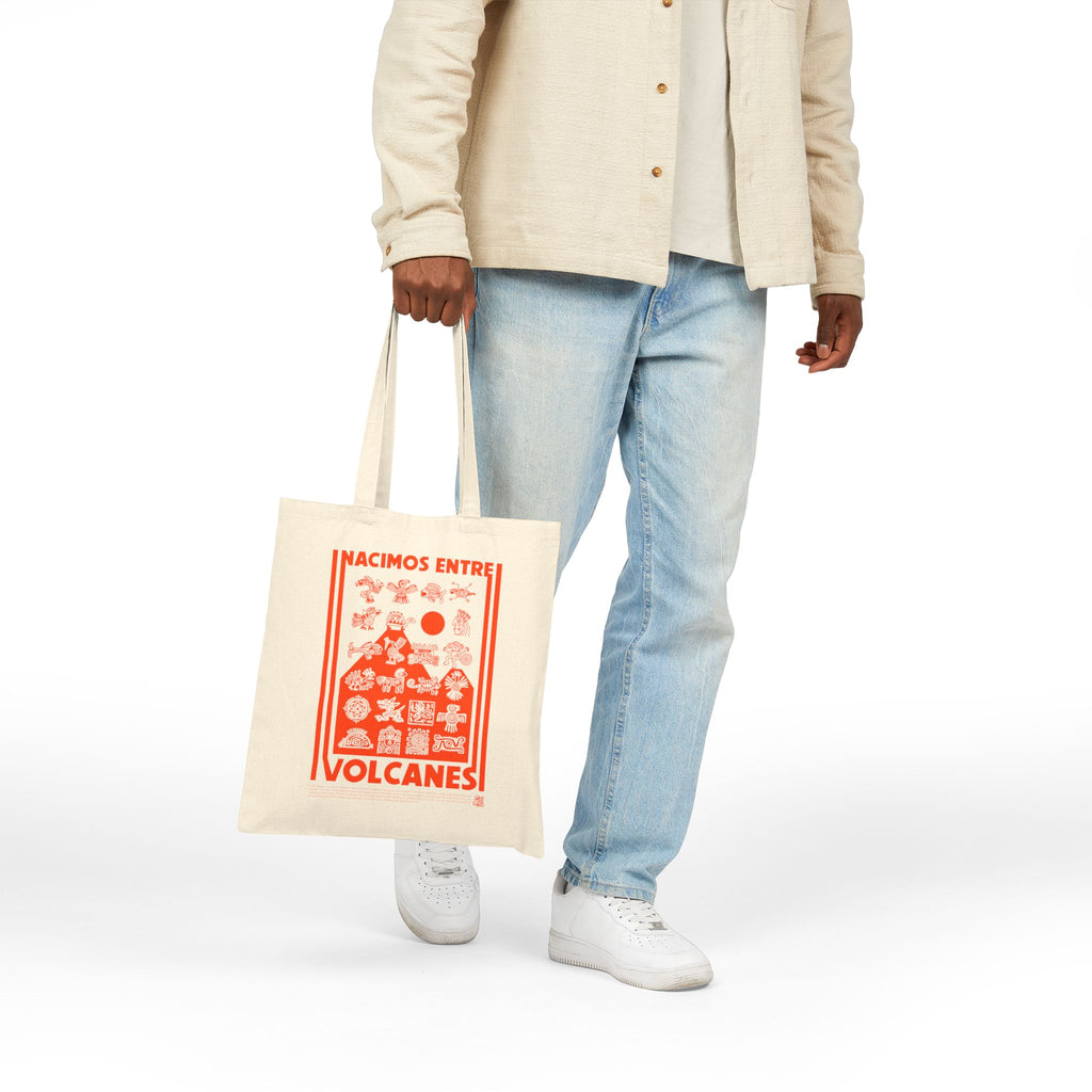 Nacimos Entre Volcanes Cotton Canvas Tote Bag