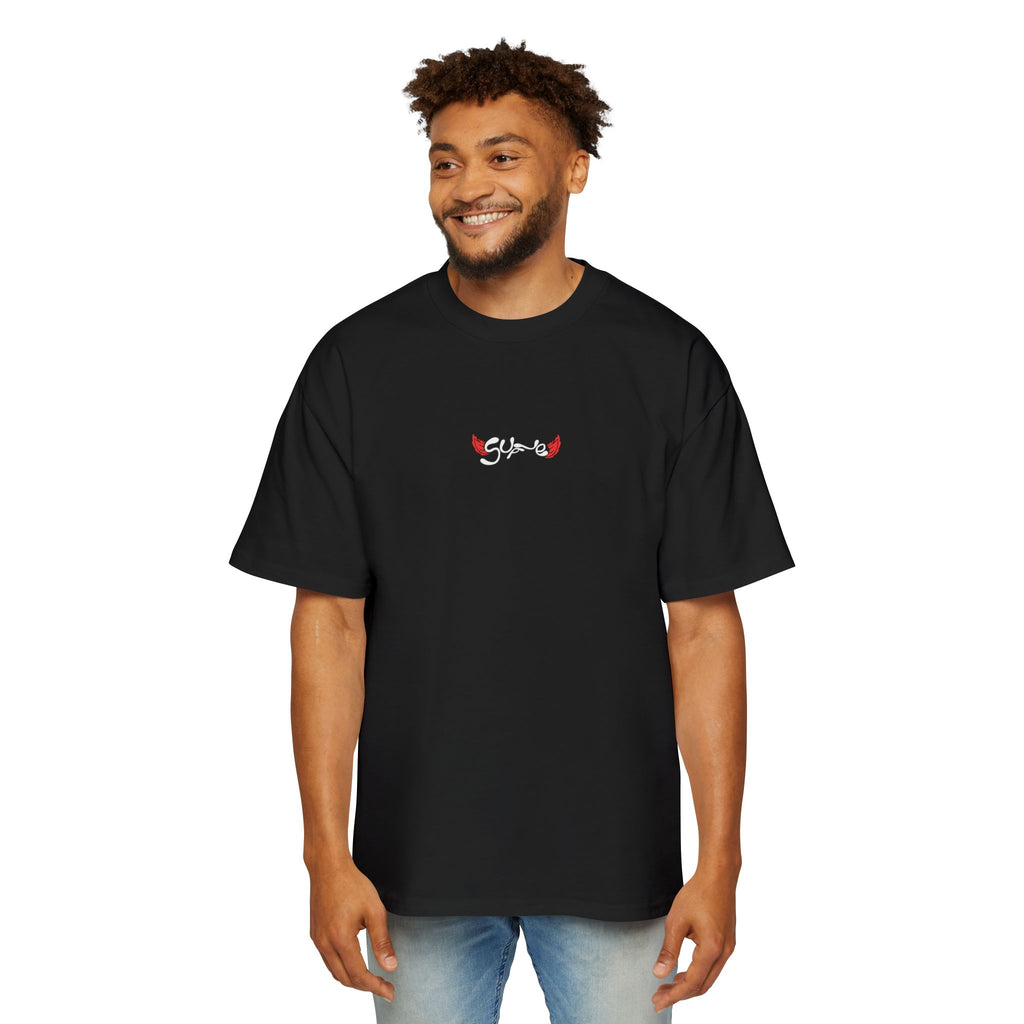 Bolivian Diablada Unisex Oversized Black Tee