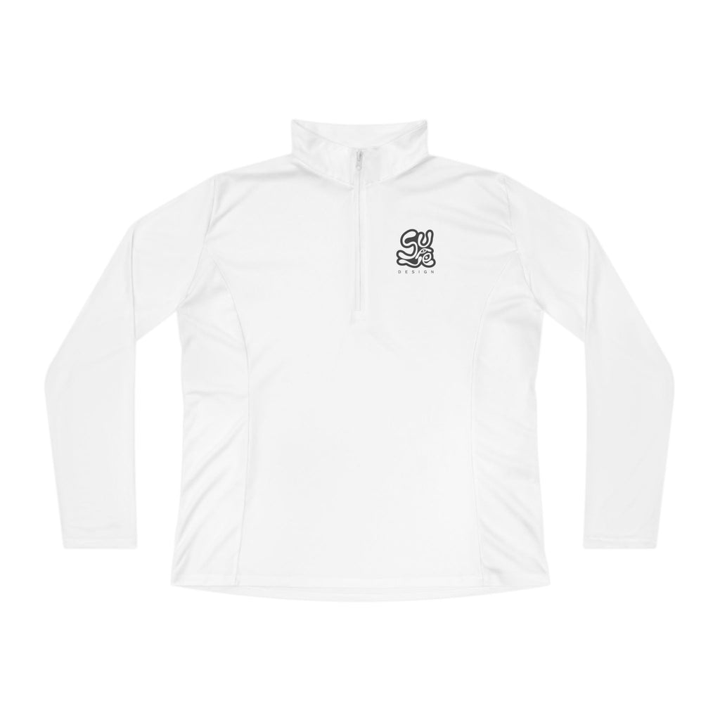 Suave Women's Quarter-Zip White Pullover