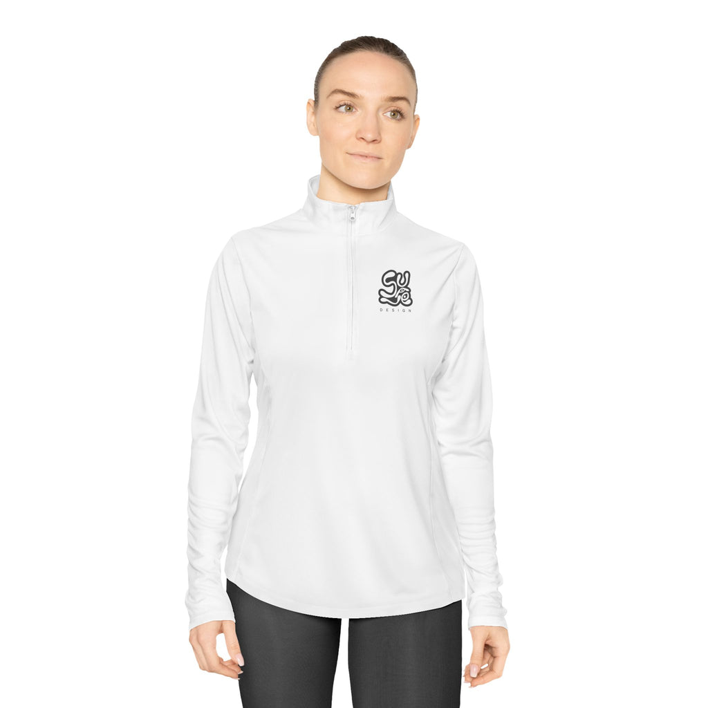 Suave Women's Quarter-Zip White Pullover