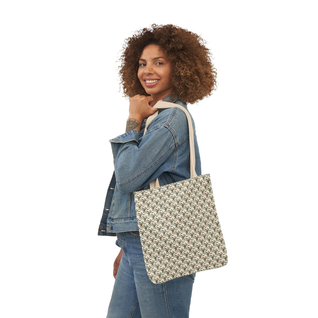 Ojitos Lindos Botanical Canvas Tote Bag