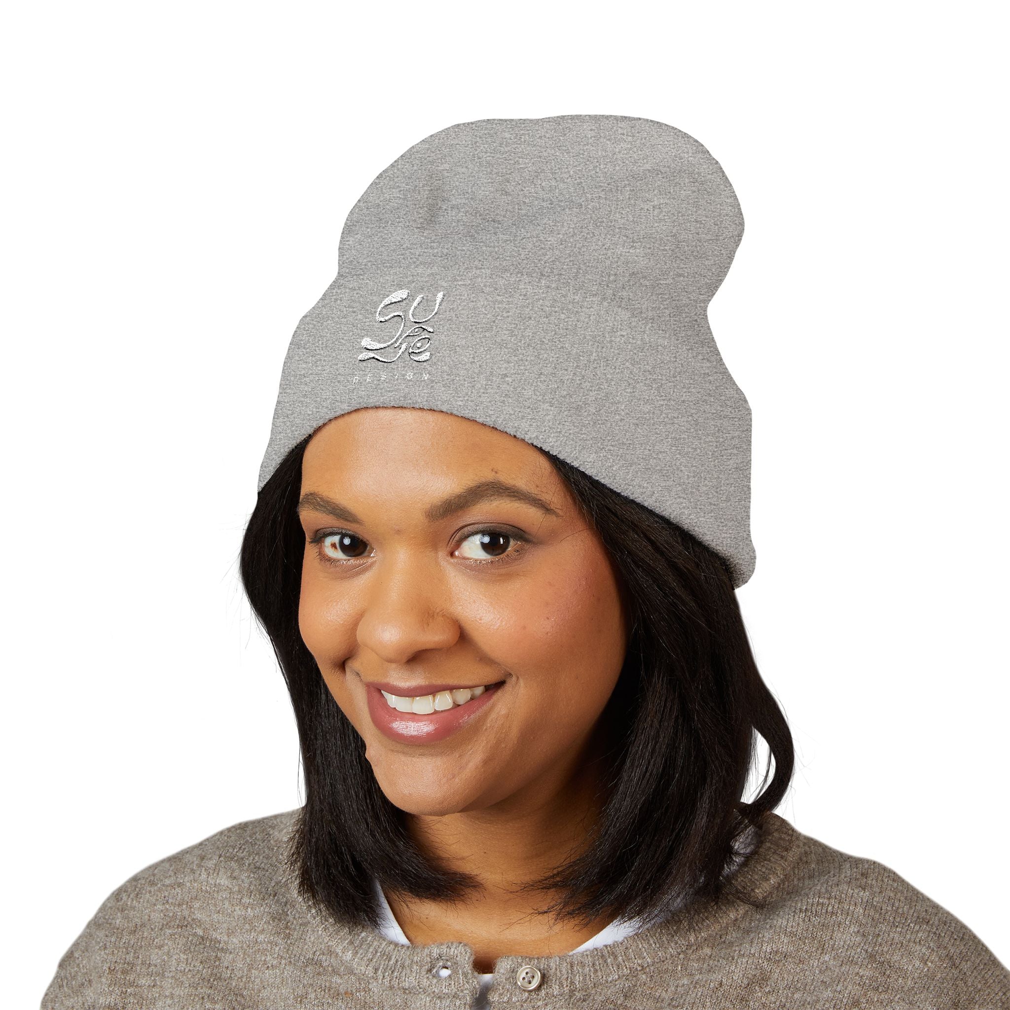 Suave Embroidered Cuffed Beanie
