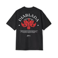 Bolivian Diablada Unisex Oversized Black Tee