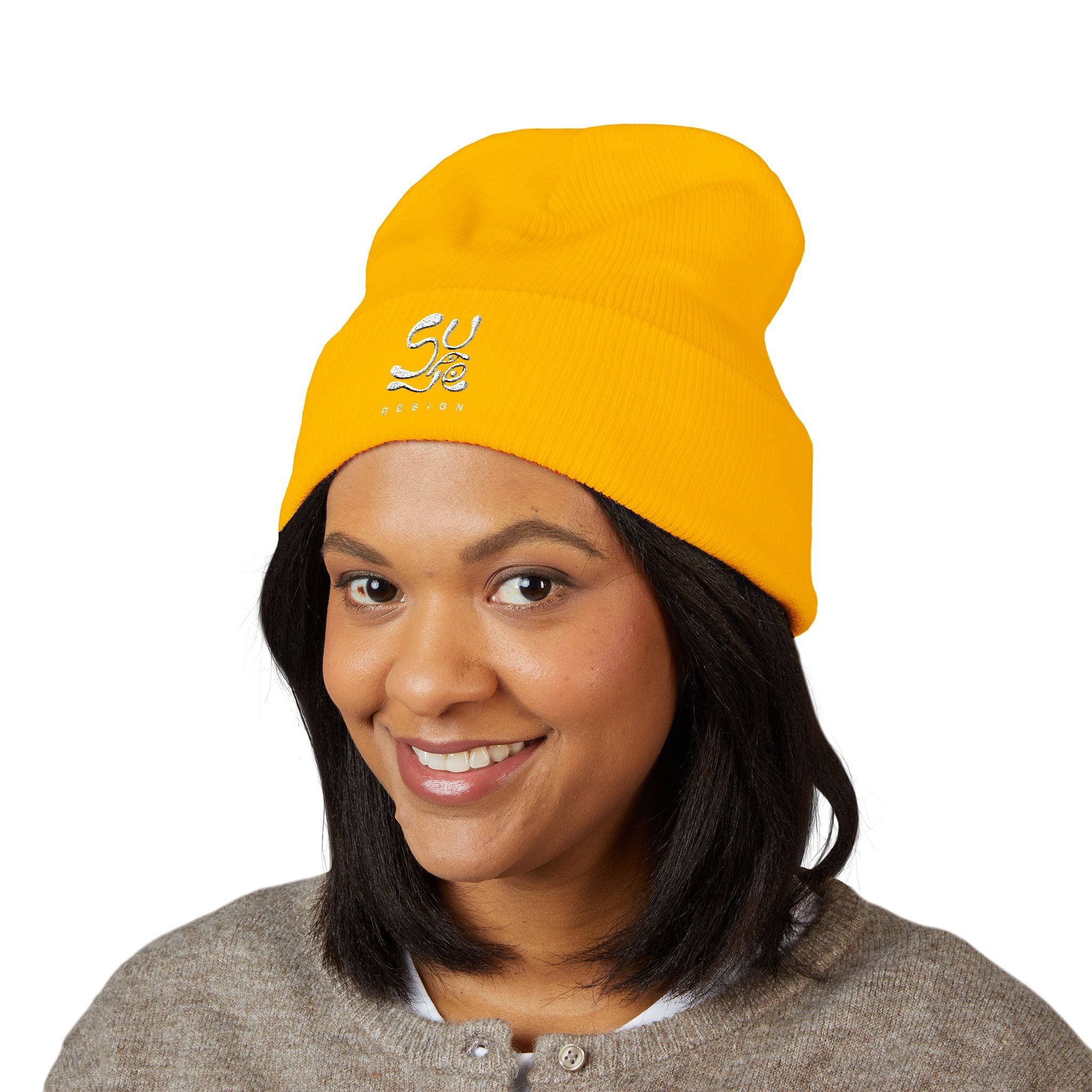 Suave Embroidered Cuffed Beanie