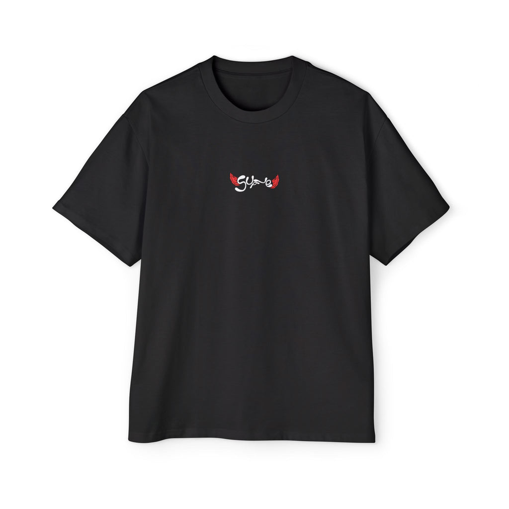 Bolivian Diablada Unisex Oversized Black Tee
