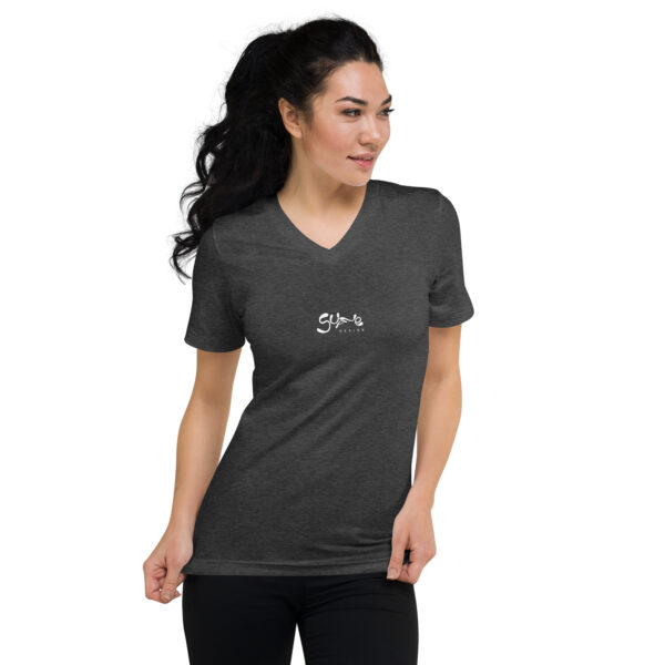 Unisex Short Sleeve V-Neck T-Shirt